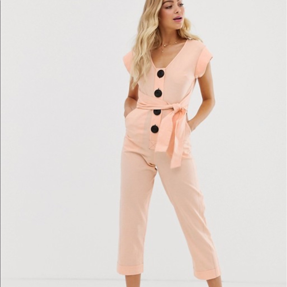 Button down jumpsuit